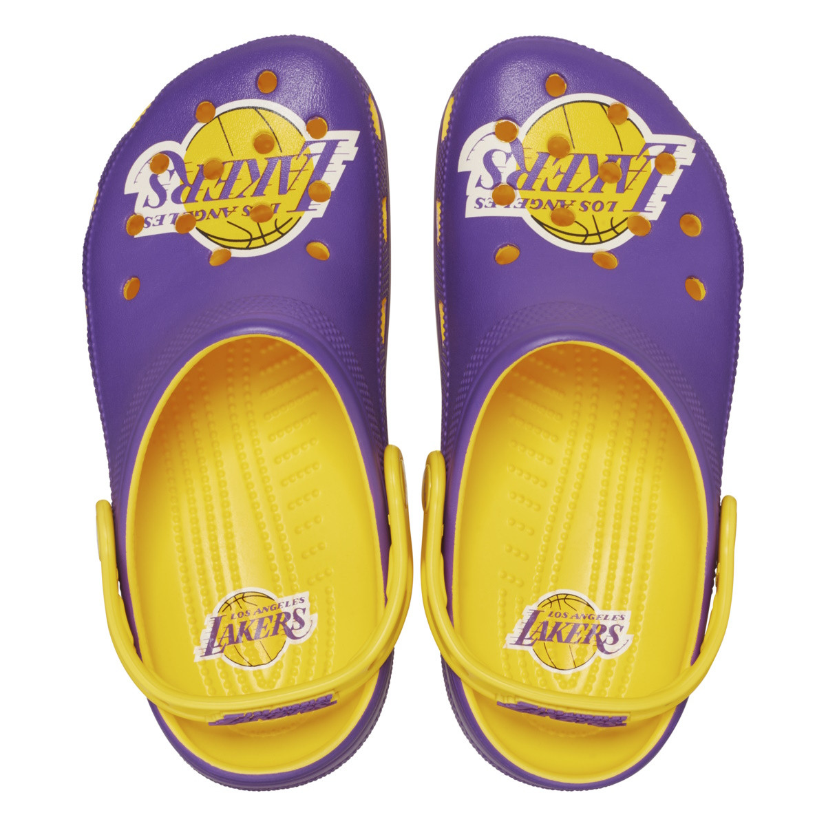 Saboti Crocs Classic NBA Los Angeles Lakers Clog Galben - Sunflower - imagine 8